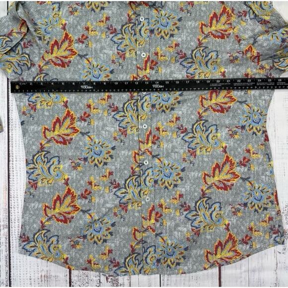 Cremieux Shirt Mens Size XL Multi Paisley Cotton Long Sleeve Collar Button Down - Picture 6 of 6